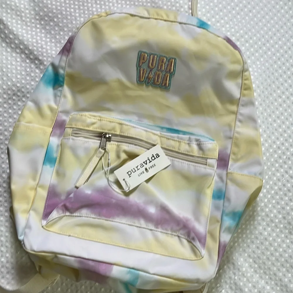 Pura Vida Backpack Tie Dye Backpack Beach Bag - Picture 2 of 12